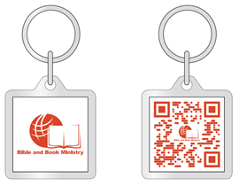 Sleutelhanger met QR-code