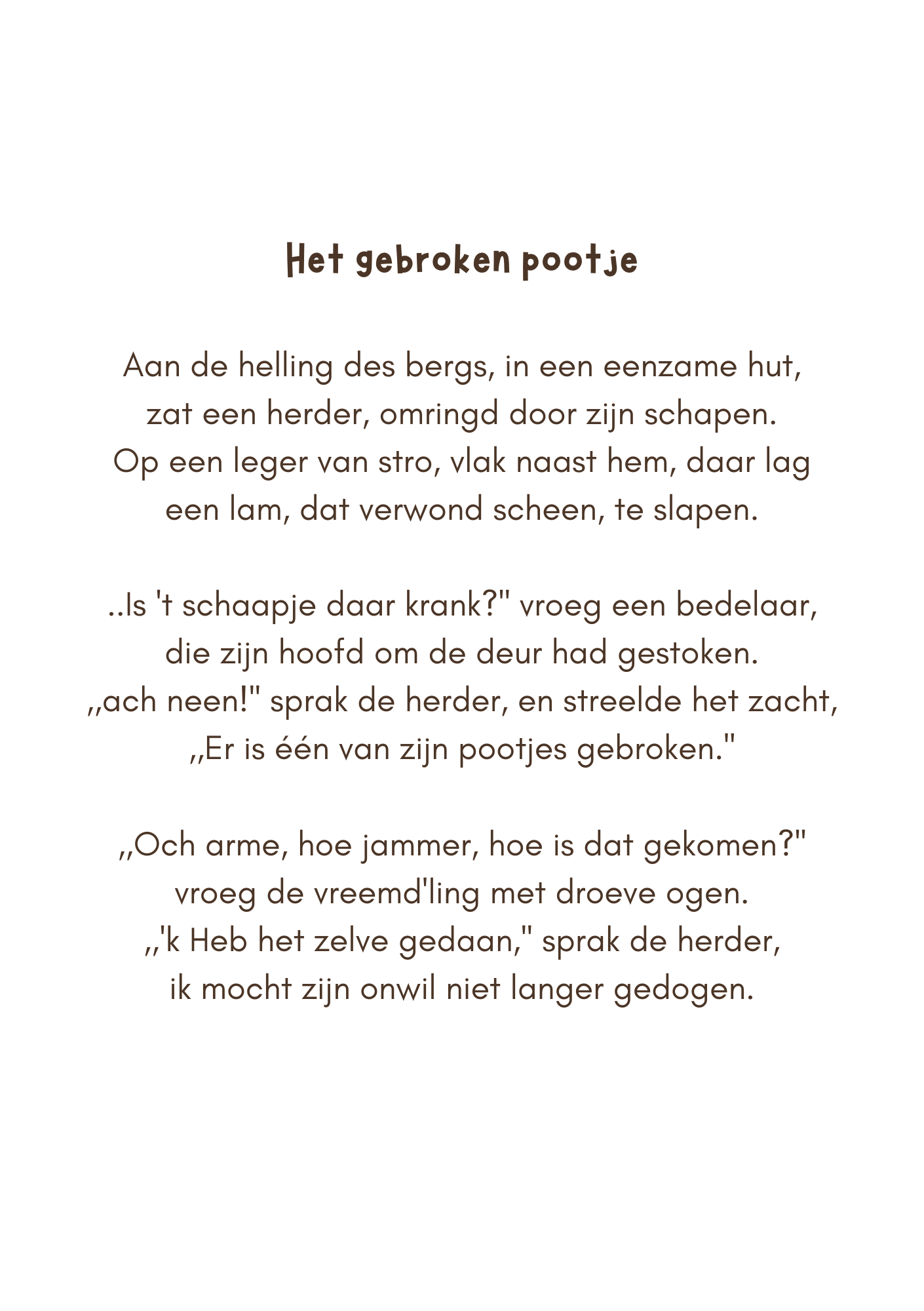 Gedichtenboekjes (Nederlands) 10 varianten